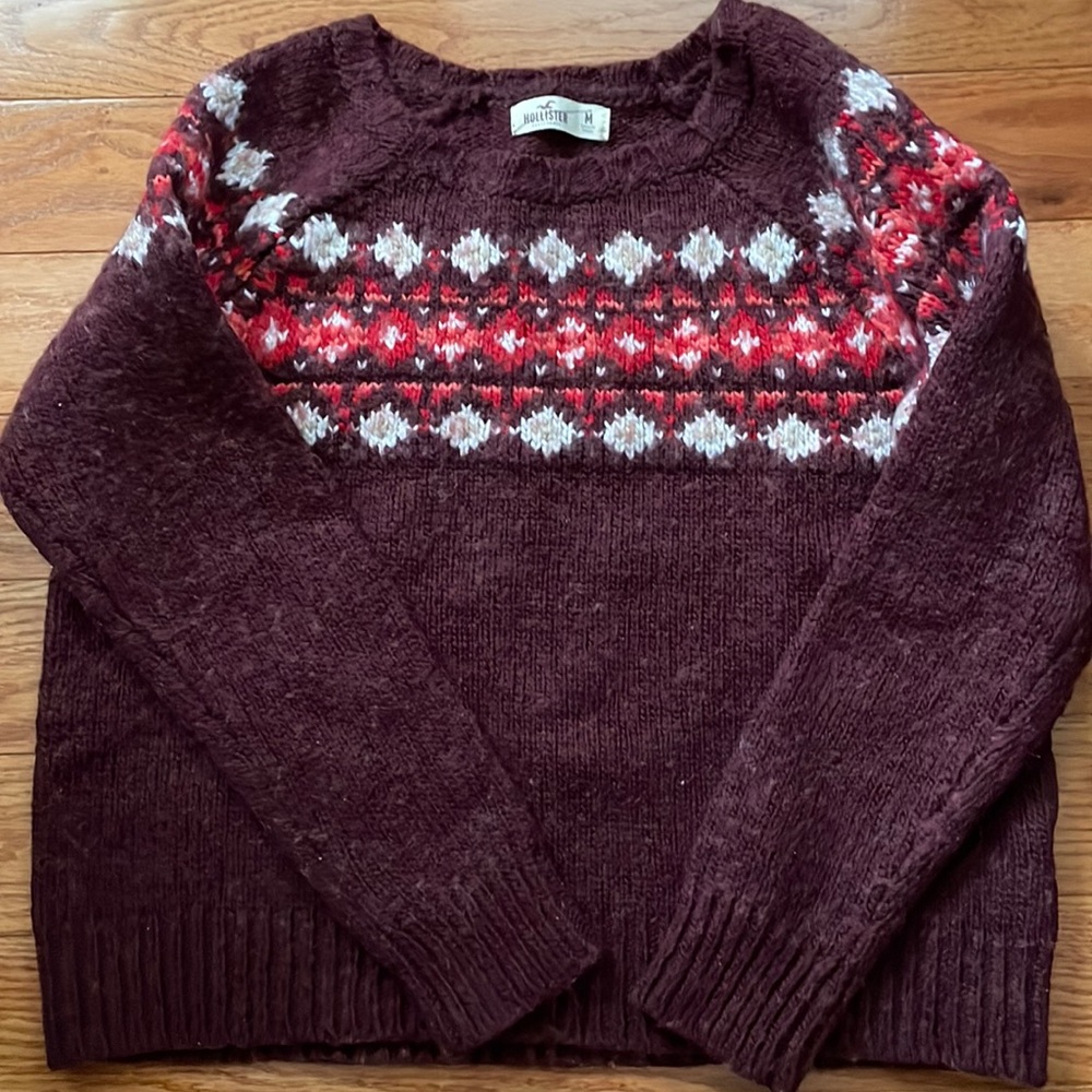 Hollister Girls Holiday Sweater. Size M.
